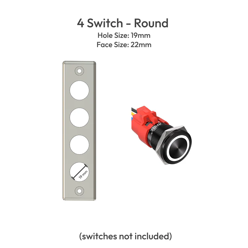 1984-88 Toyota Pickup/4Runner Aux Switch Panel - Image 9