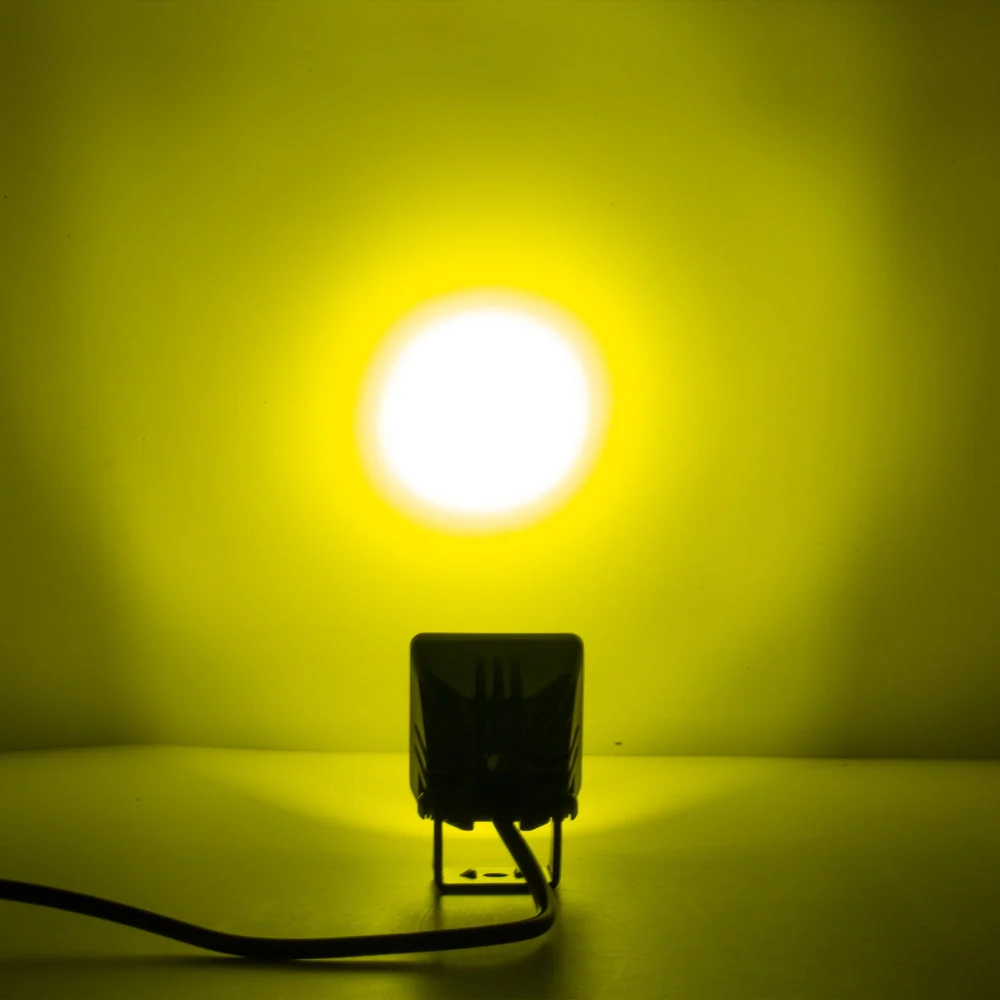 2 Inch 40W 4000LM LED Pod Amber Spot Offroad Light - Image 7