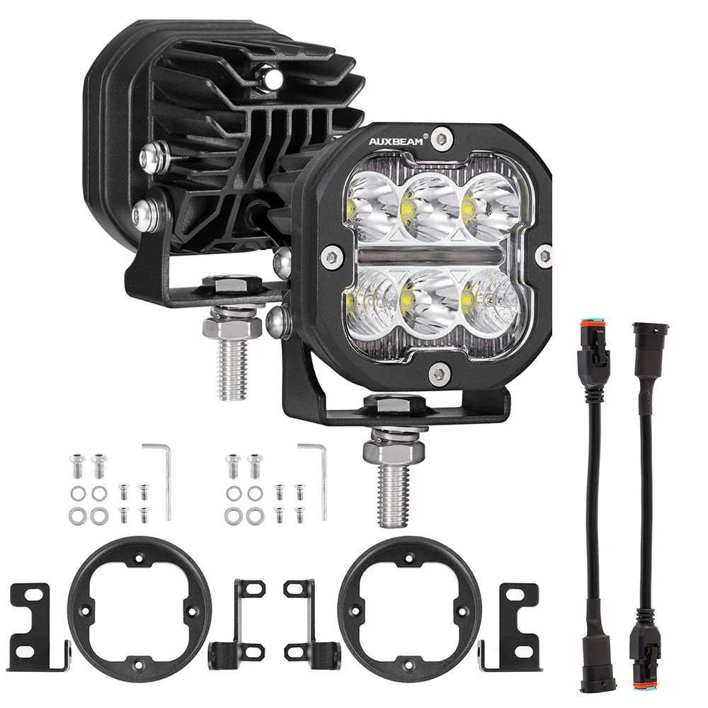 3" LED Pods Mounting Brackets Flush Mount Brackets Compatible with Toyota Tacoma Tundra 4Runner - Image 10