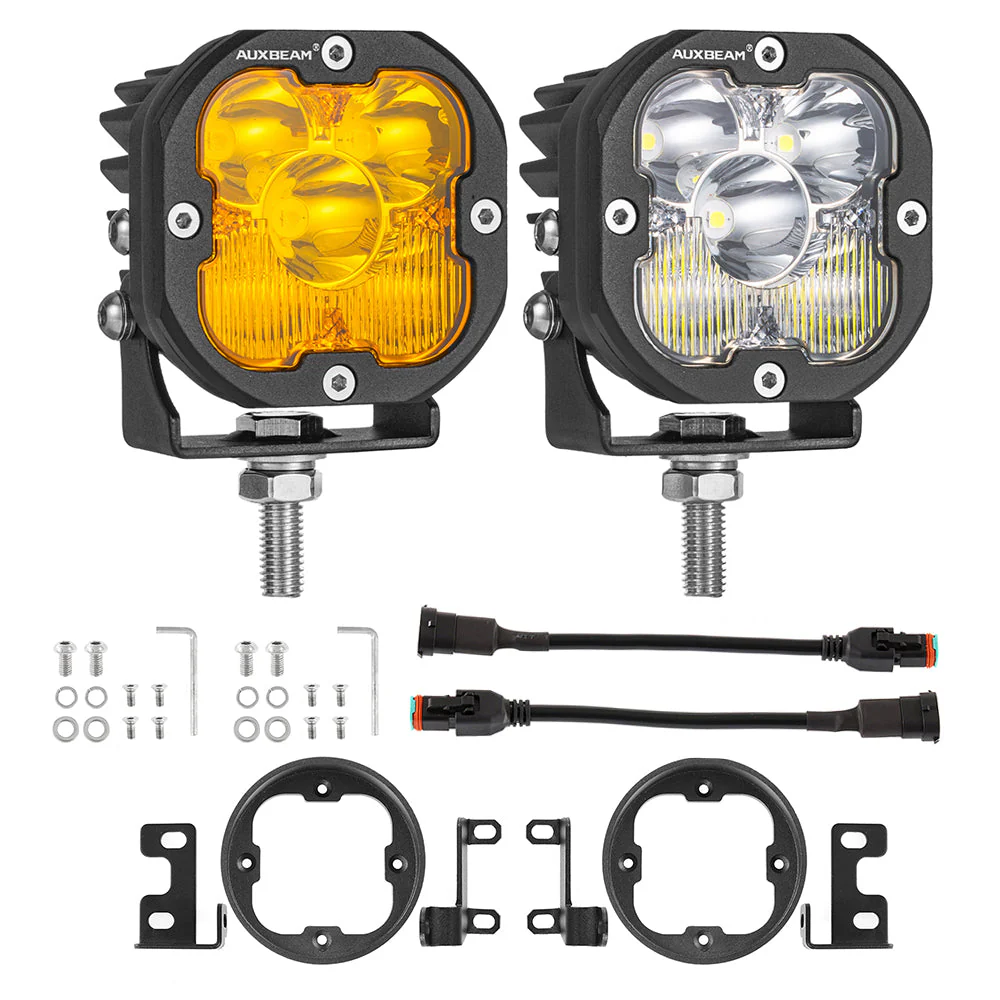 3" LED Pods Mounting Brackets Flush Mount Brackets Compatible with Toyota Tacoma Tundra 4Runner - Image 9