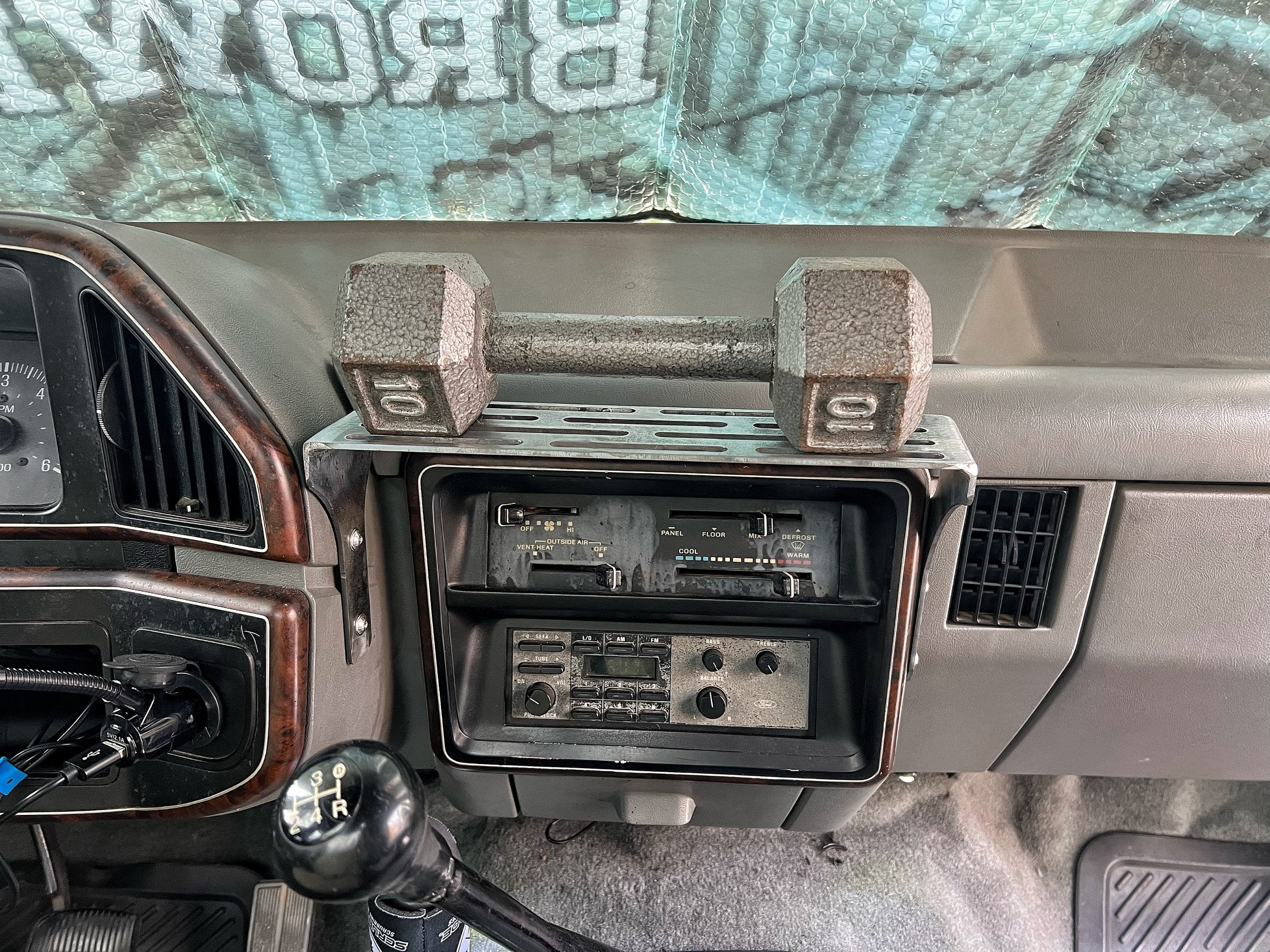 87-91 Bricknose Ford F-Series/Bronco Dash Accessory Mount - Image 3