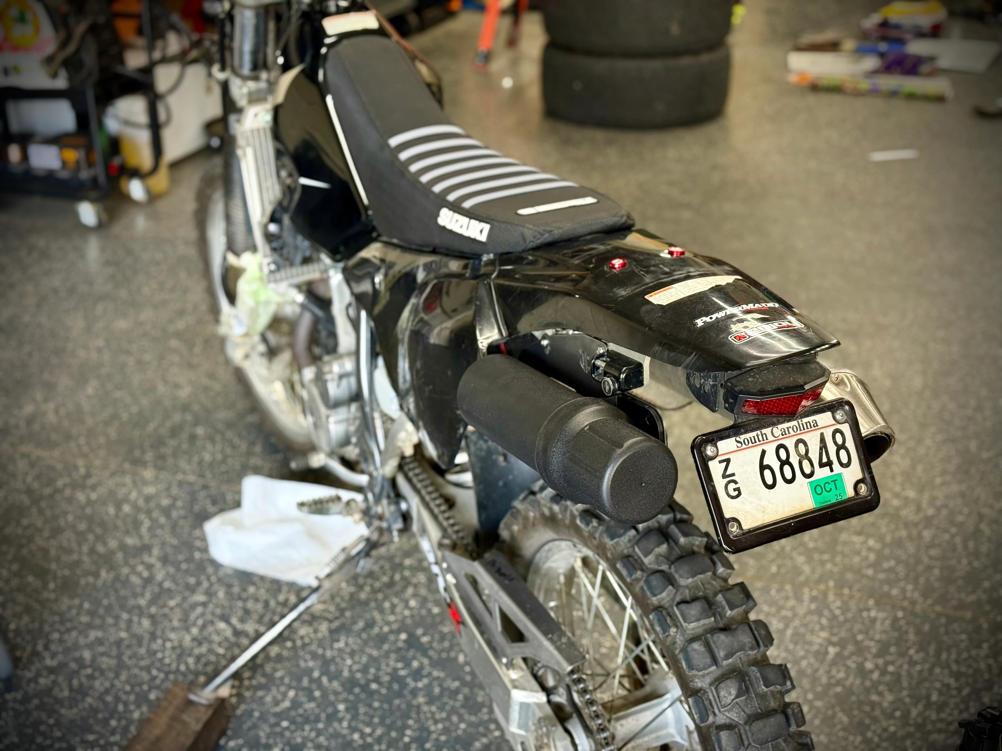 DR-Z400 Tool Tube Mount - Image 2