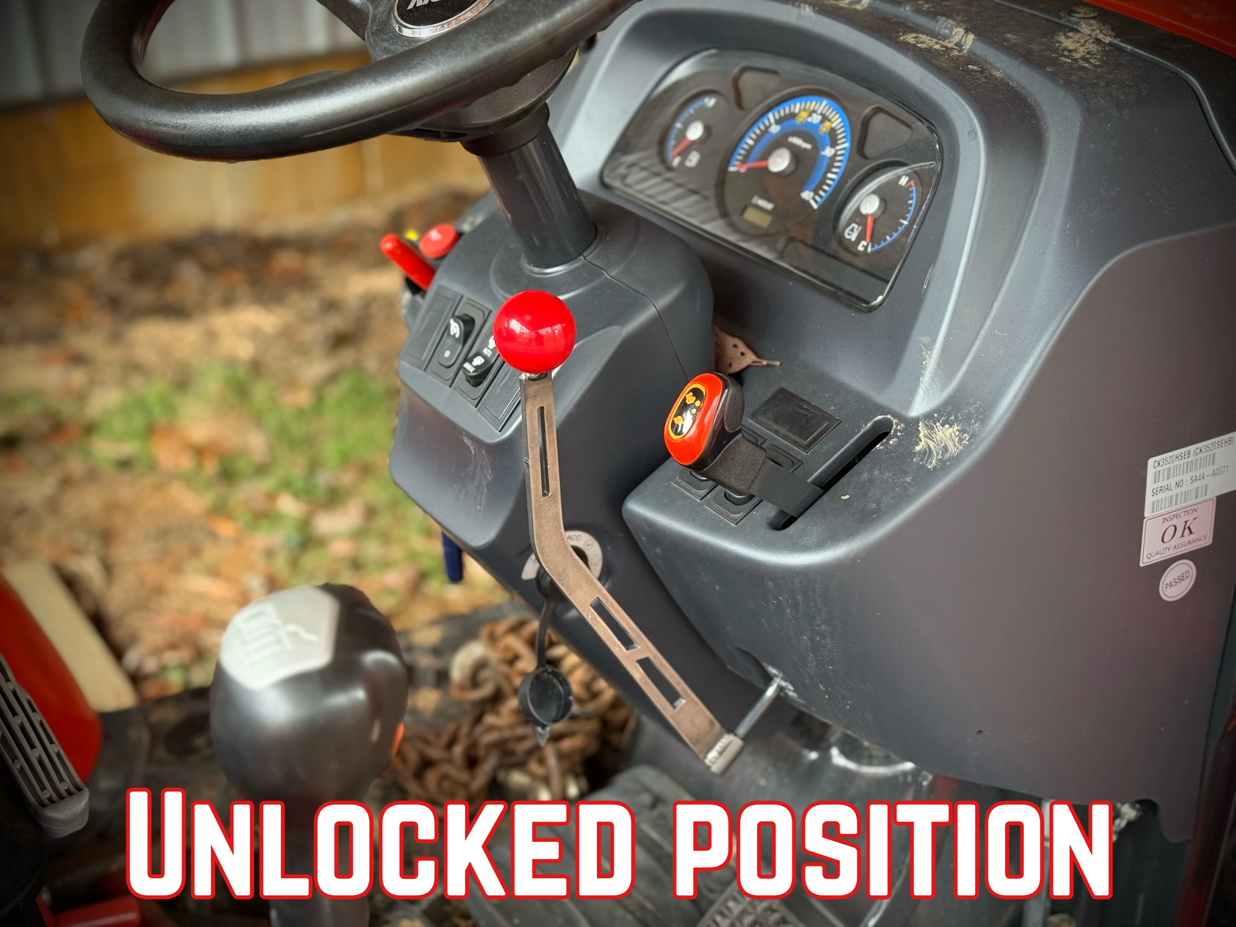 Kioti Tractor Parking Brake Extension - Image 3