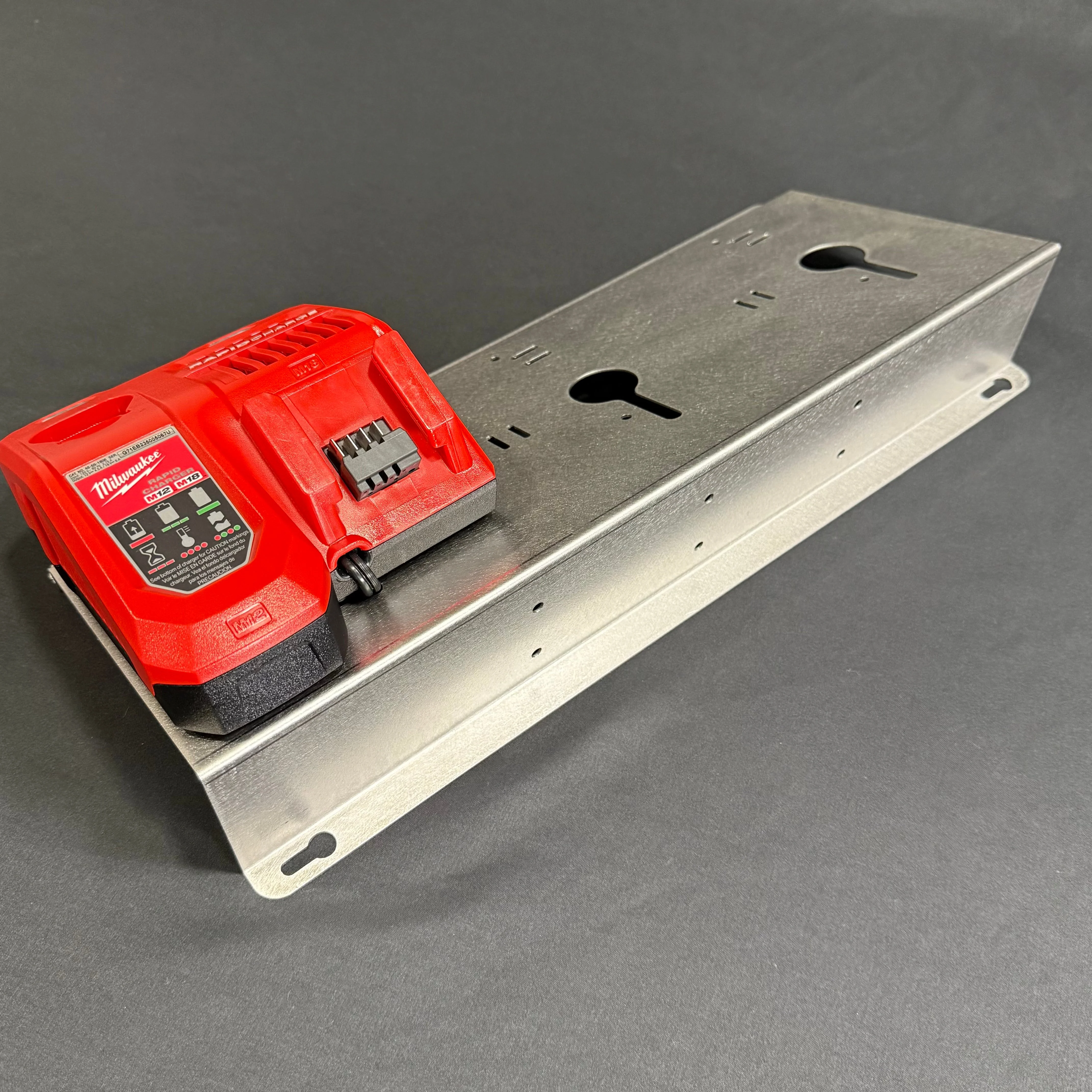 Milwaukee 3X M18 M12 Rapid Battery Charger Wall Mount Plate 20 Degree Angle For Van Truck Shop Contractor - Image 6