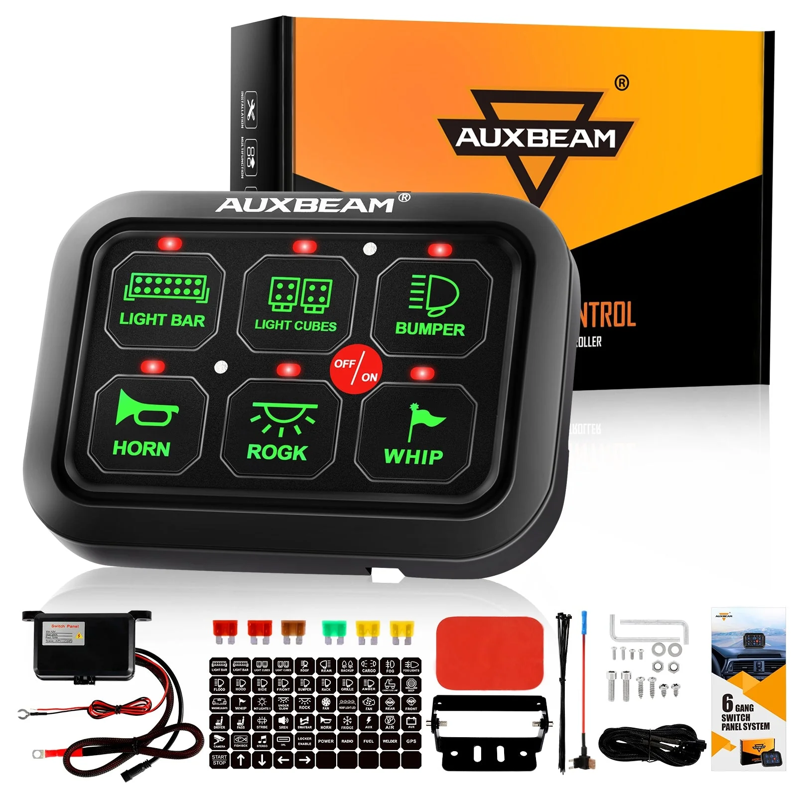Single Series 6/8 Gang LED Switch Panel,Off Road Light Controller - Image 14
