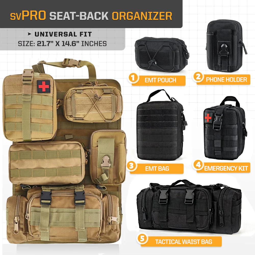 Tactical MOLLE Seat Organizer Full Set - Image 3