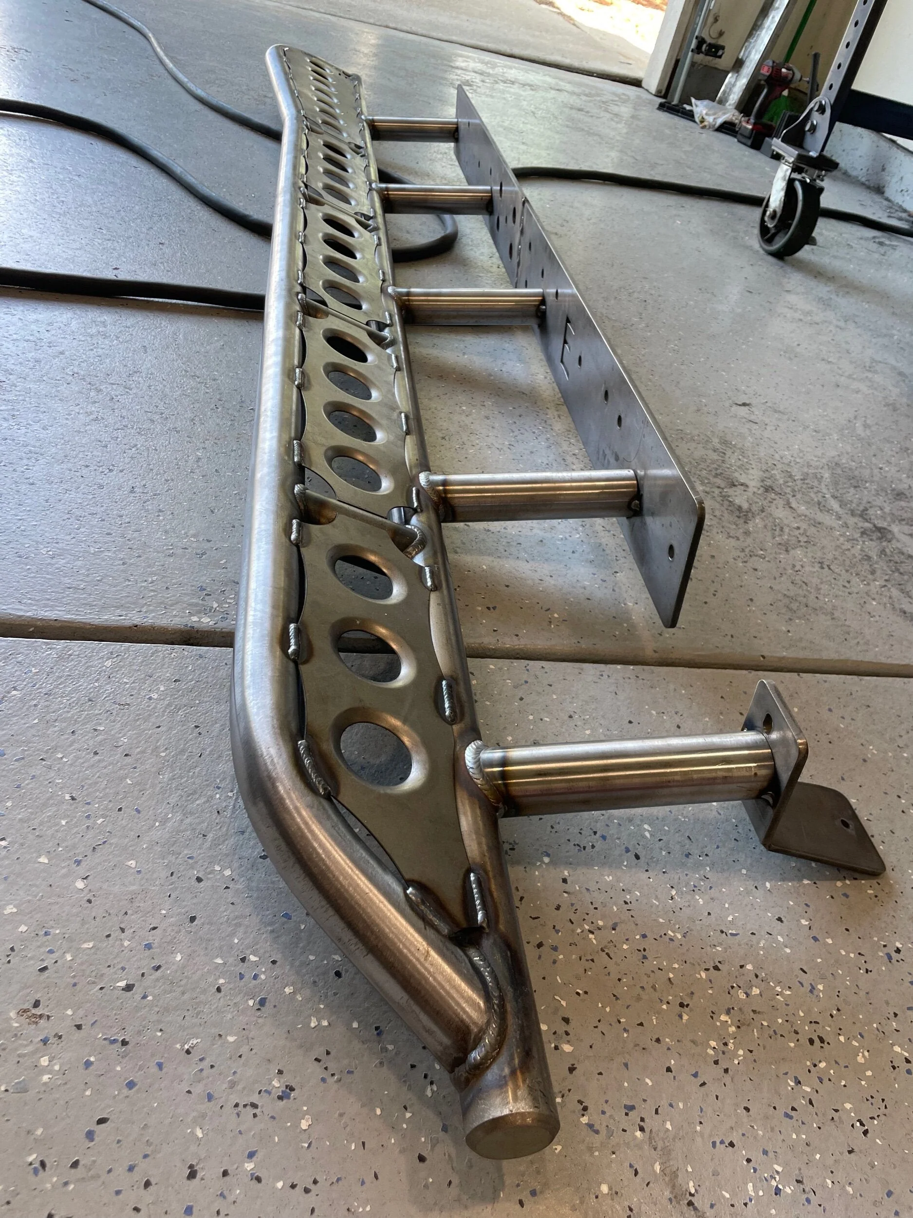 Toyota Tacoma Longbed Bolt on Rock Slider Frame Plate Kit - Image 5